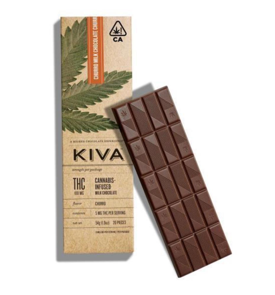 Kiva Confections Churro Milk Chocolate (100mg) - Tree House Craft ...