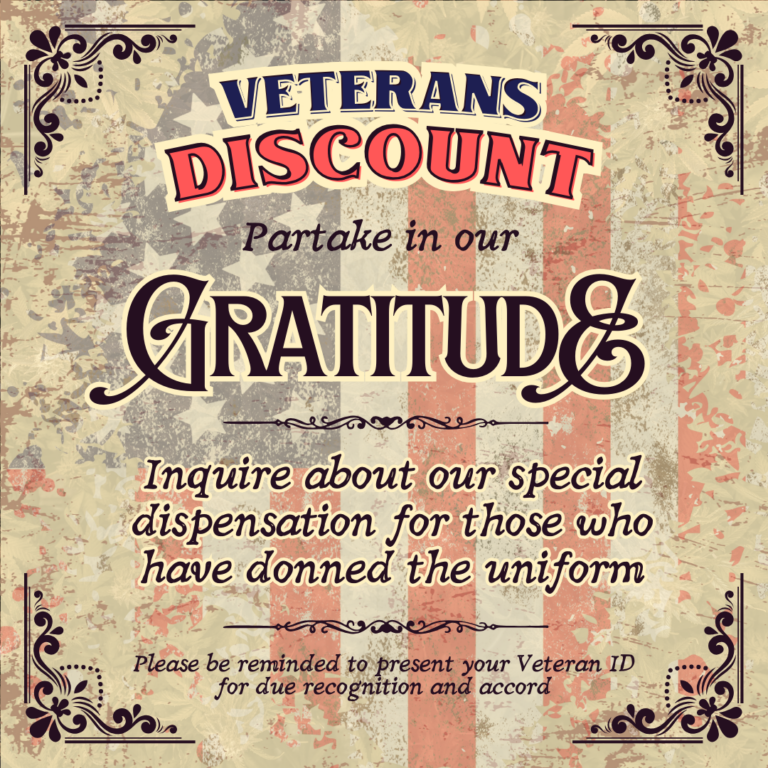 Veterans dispensary discount at Treehouse