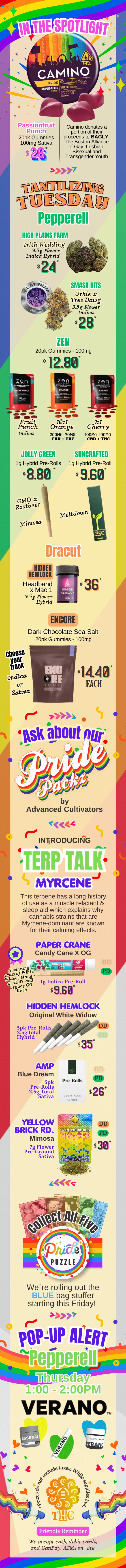 Pride products at Tree House
