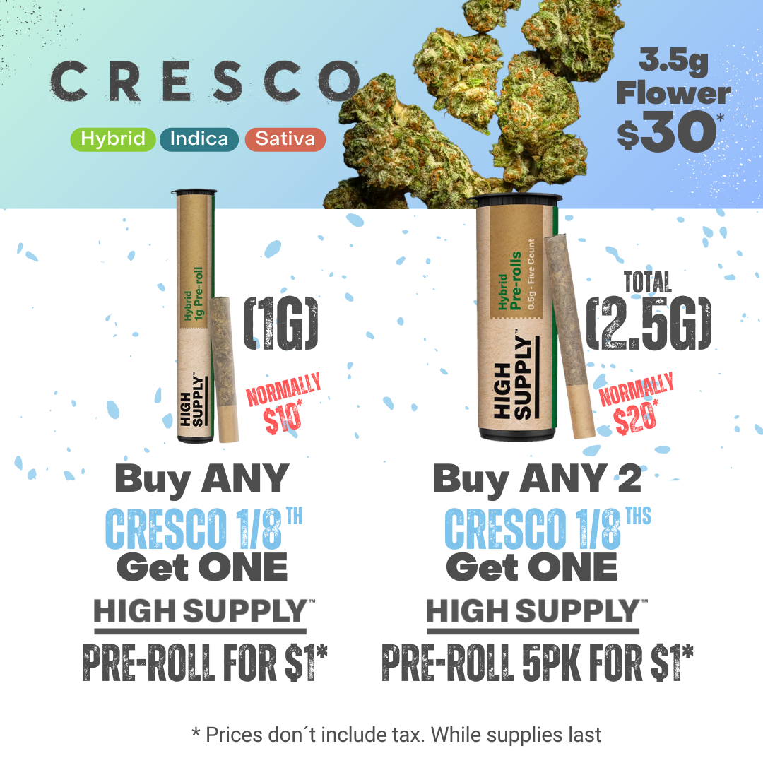 Cresco cannabis flower at tree house